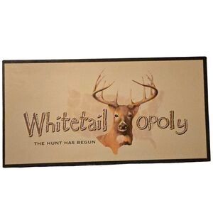 MONOPOLY WHITETAILOPOLY BOARD GAME THE HUNT HAS BEGUN 100% COMPLETE WHITETAIL
